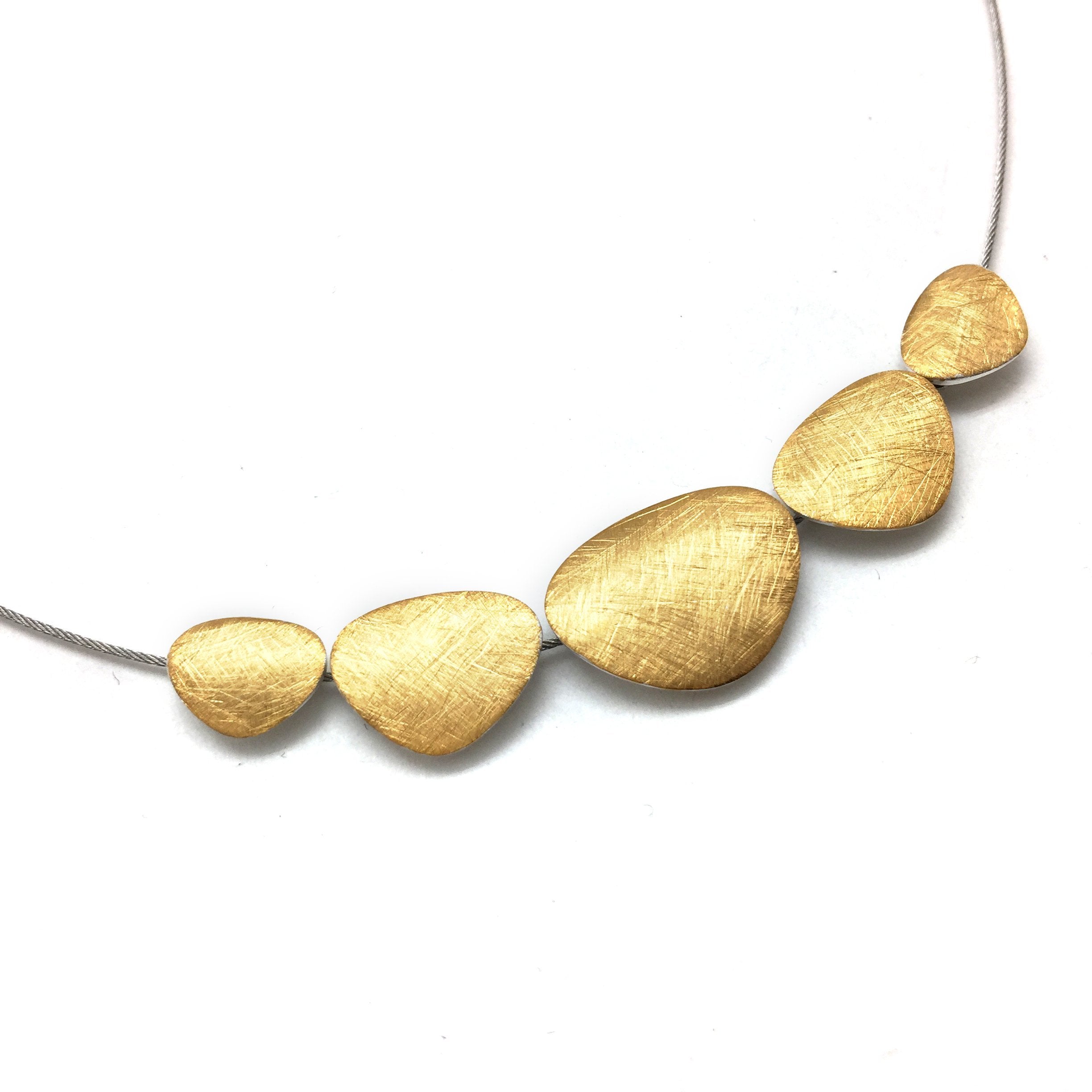 Gold Pebble Necklace