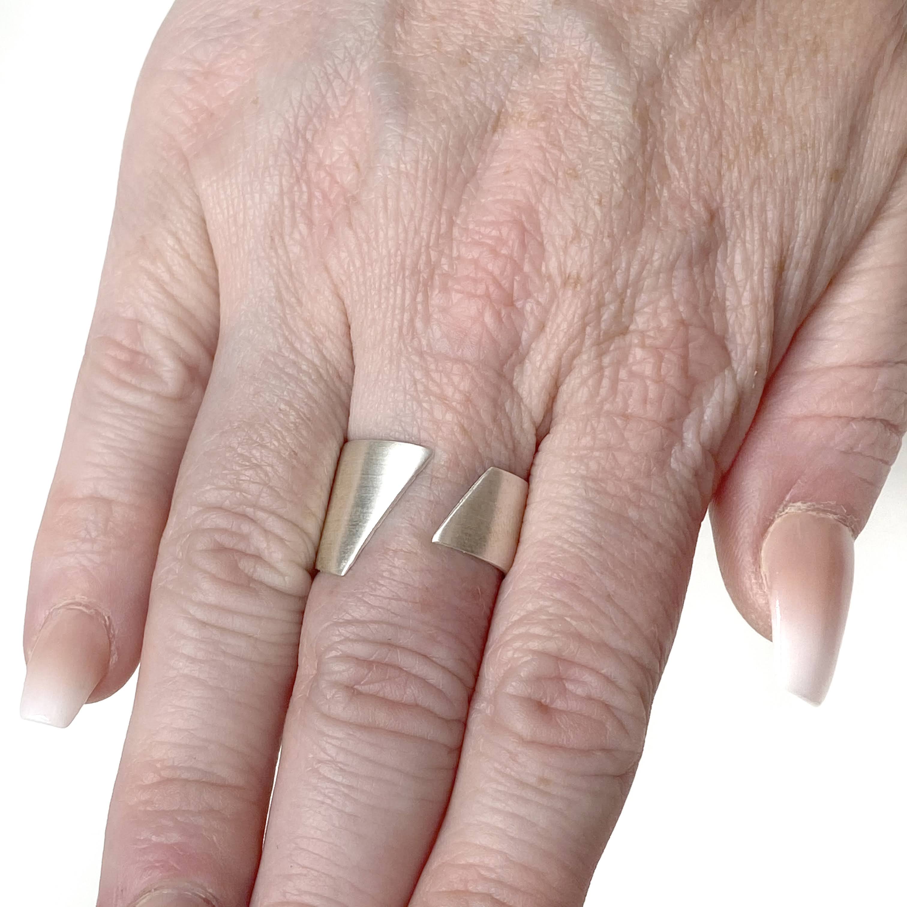 Silver Open Edge Ring