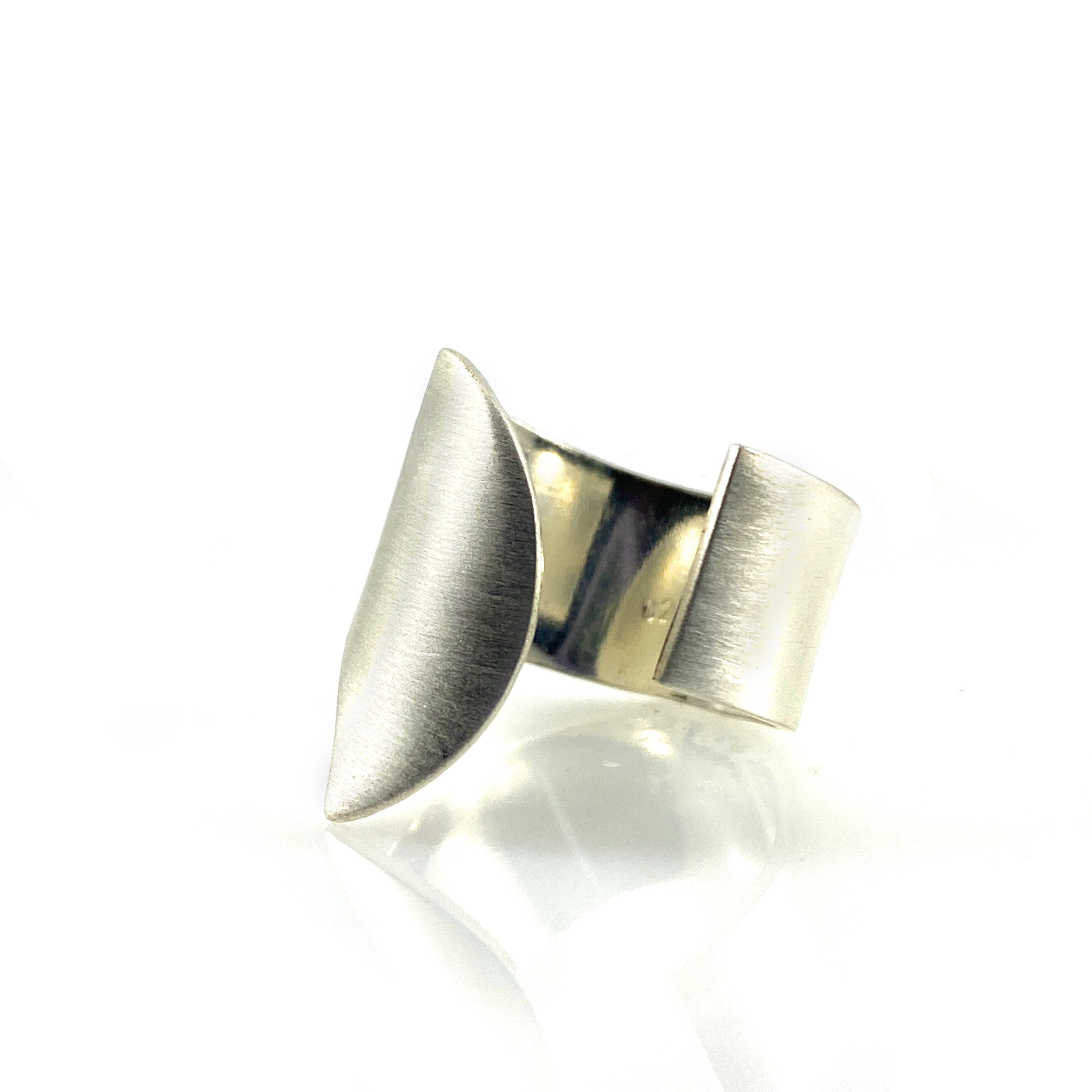 Silver Open Rounded Edge Ring