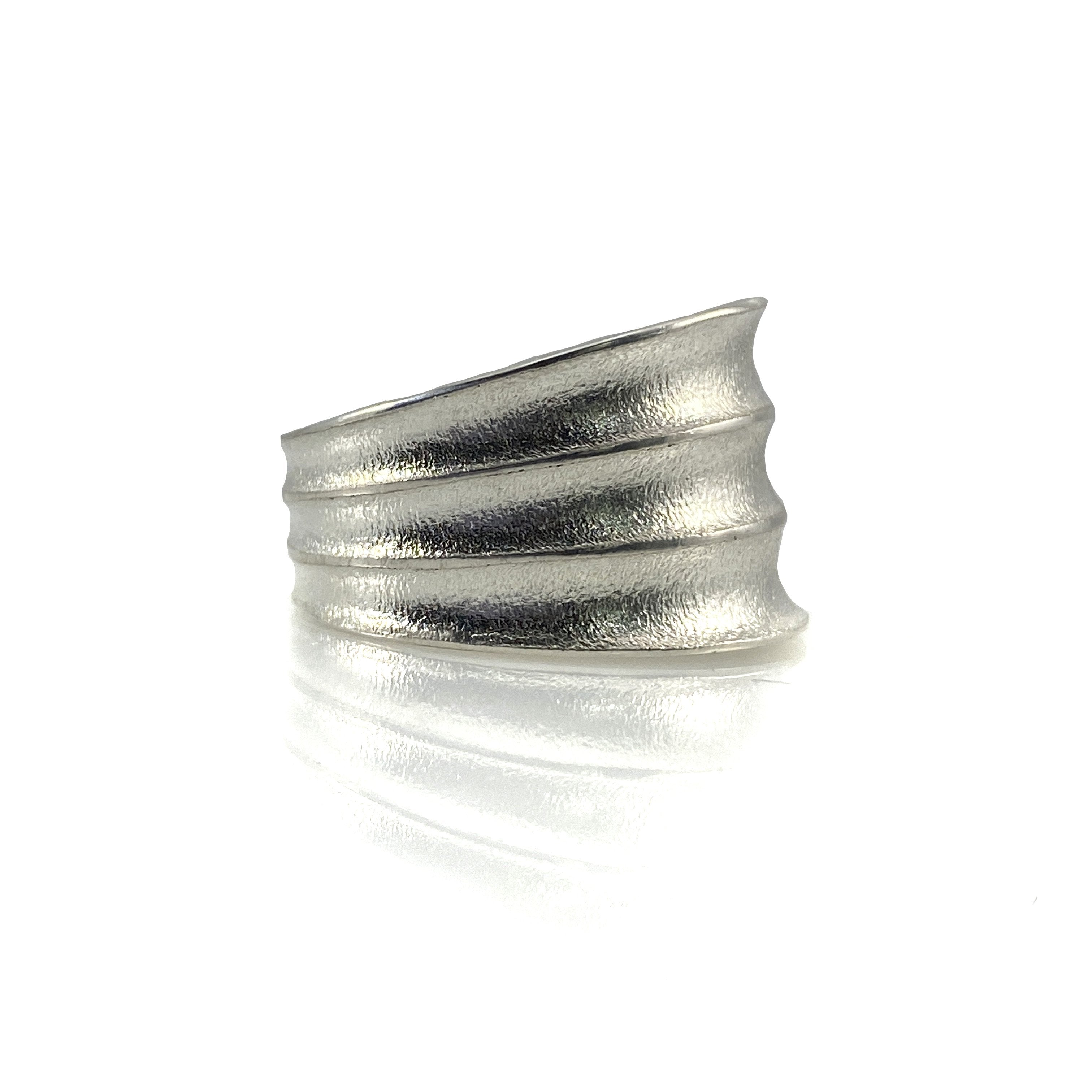 Triad Sterling Silver Ring