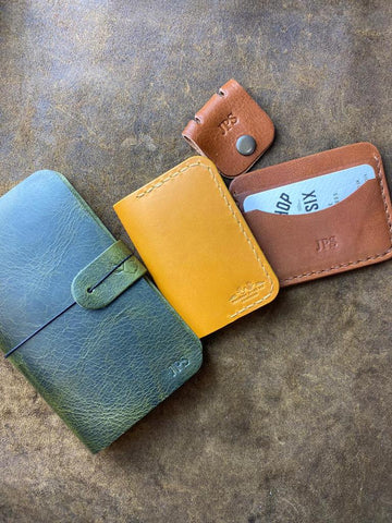 handmade leather journal wallet cable organiser