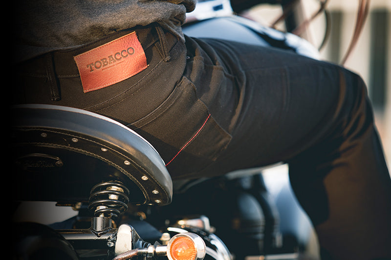 USA-Made Black Motorcycle Jeans: DuPont™ Kevlar® Lining, 14oz Raw ...