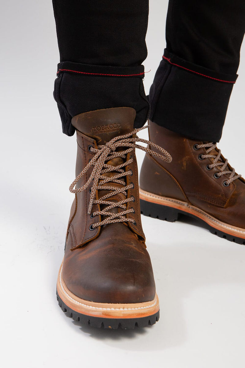 Tobacco Maverick Moto Boots - Amber. Hardened Toe and Heel. Vibram ...