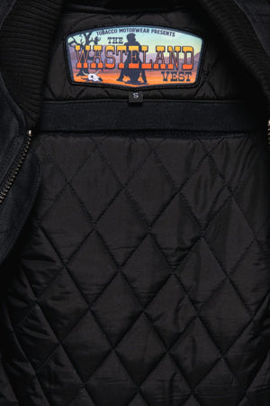 The Wasteland Vest - Black - Tobacco Motorwear