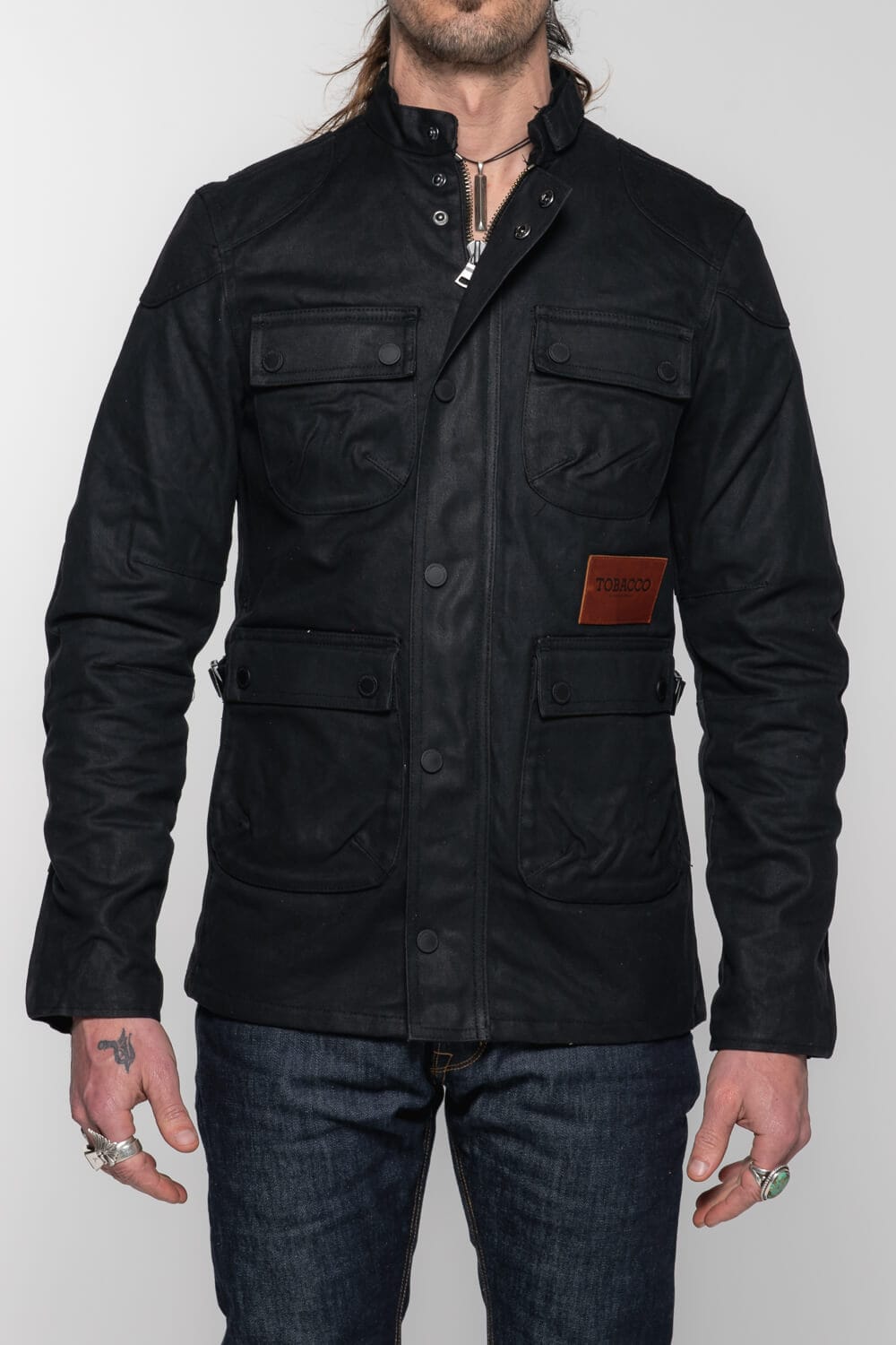 The McCoy Jacket - Black - Tobacco Motorwear