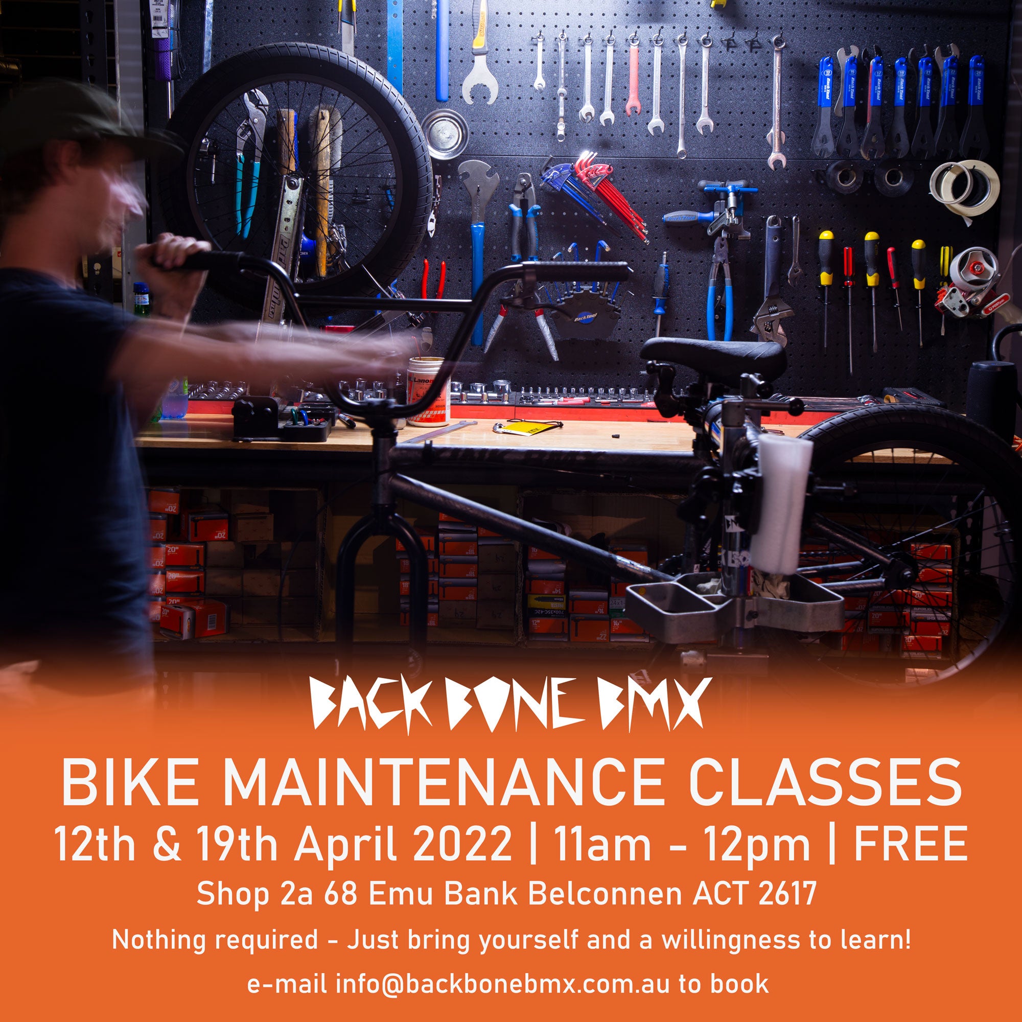 bmx maintenance class canberra