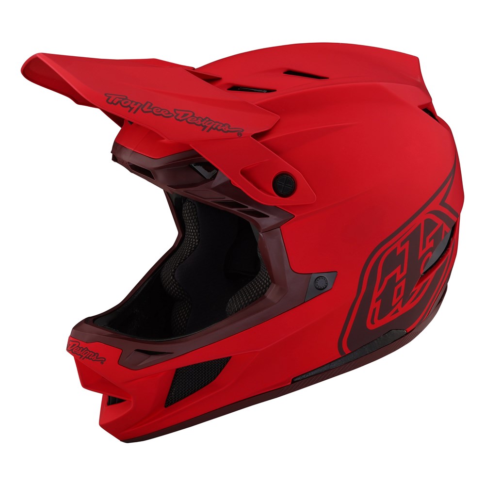 Troy Lee Designs D3 Fiberlite Helmet - Mono Black