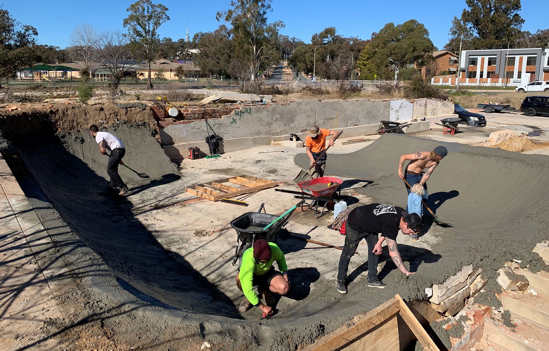 diy bmx spot shaping