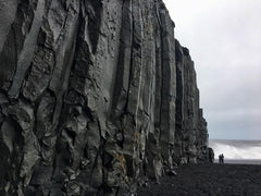 The basalt columns at Vik and black sand beach
