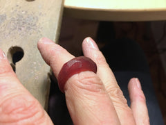 Wax ring ready to be cast