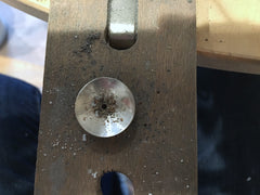 Drilling holes in silver