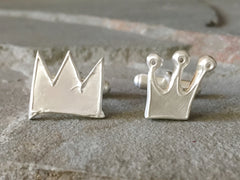 Custom made crown cufflinks