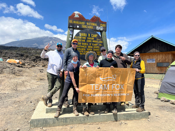 Team Fox at Shira 2 Camp Sign