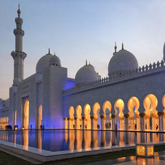 The Sheikh Zayed Grand Mosque, Abu Dhabi, United Arab Emirates | Silver Sculptor