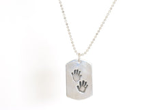 Handprint Dogtag Necklace