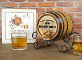 Personalized Bourbon Making Kit with Barrel