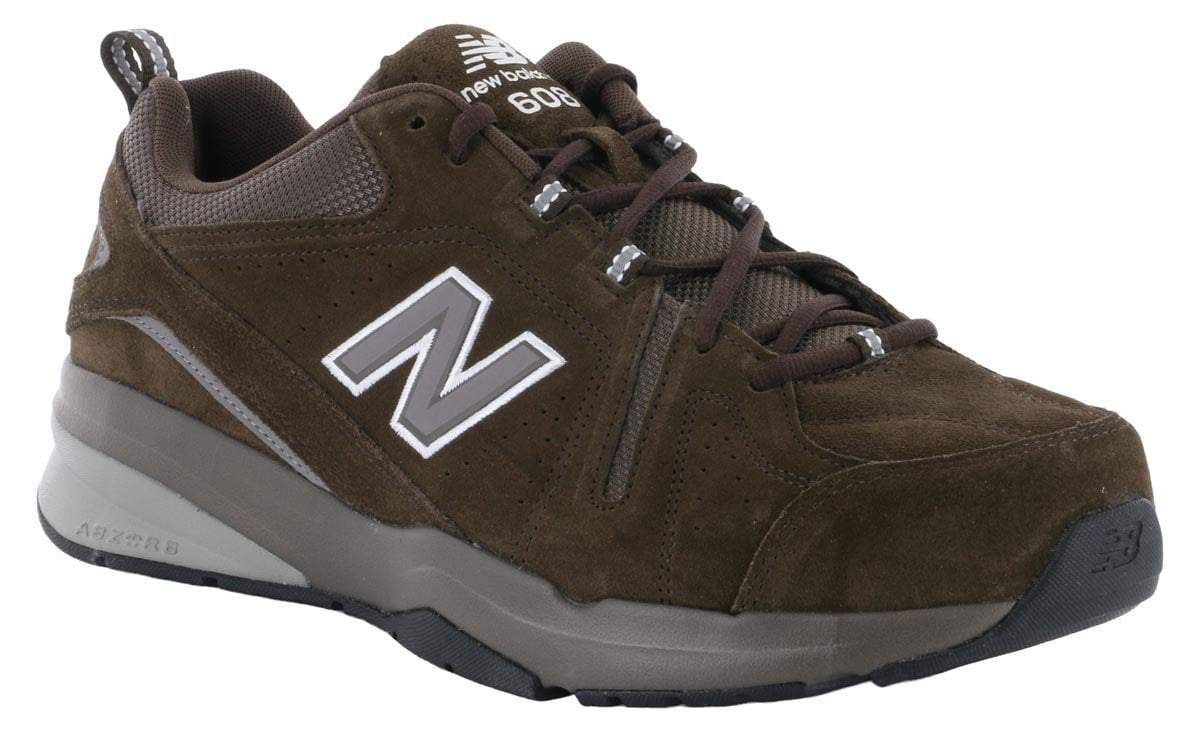 New Balance 608V5 Chocolate Trainer - 2BigFeet