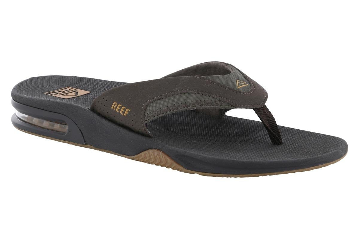 Reef Fanning Bottle Opener Flip Flop Brown - 2BigFeet