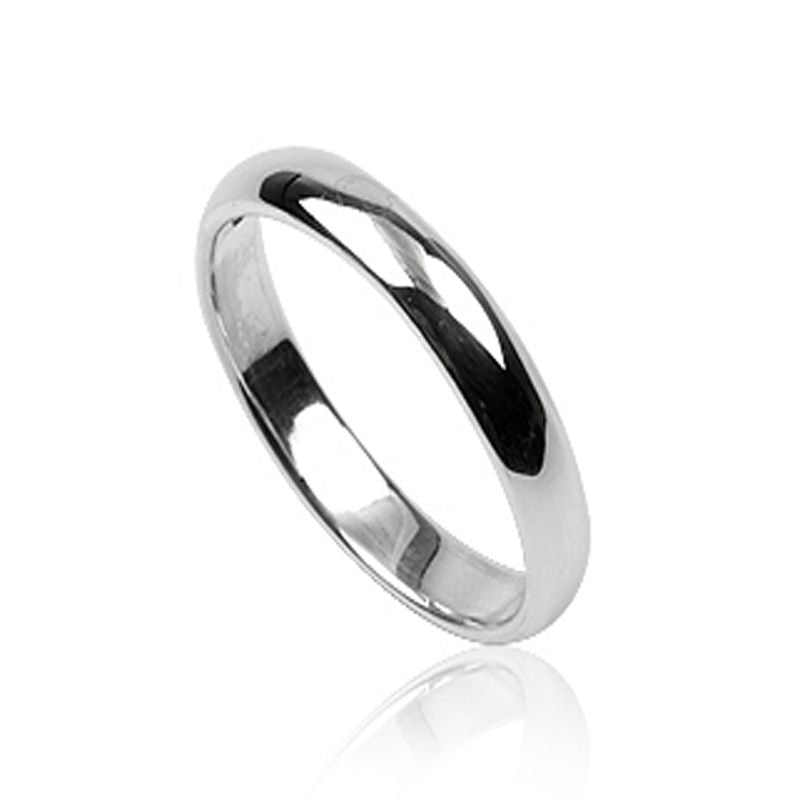 plain silver band ring