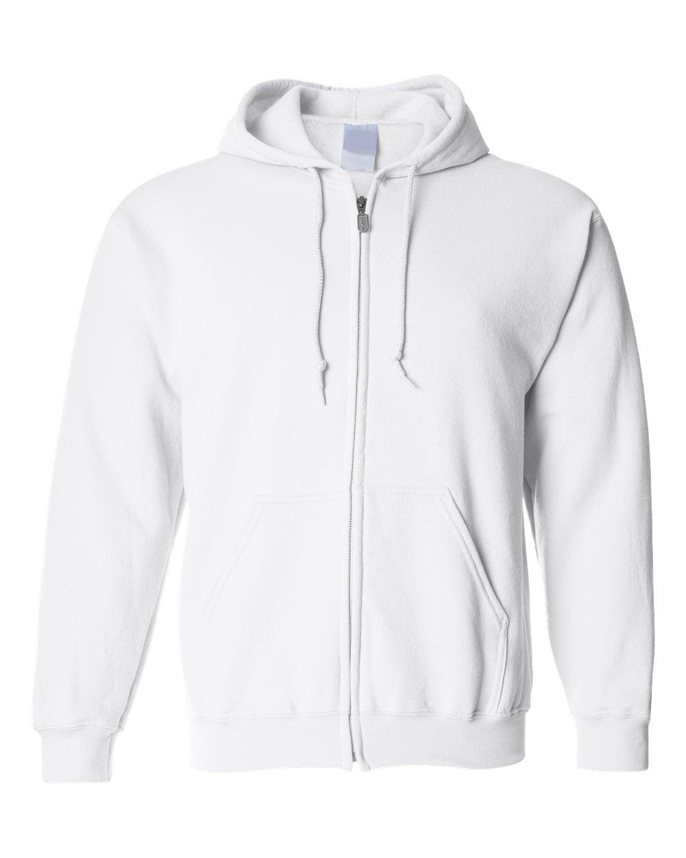 white zip up hoodie mens