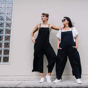 black linen overalls australia