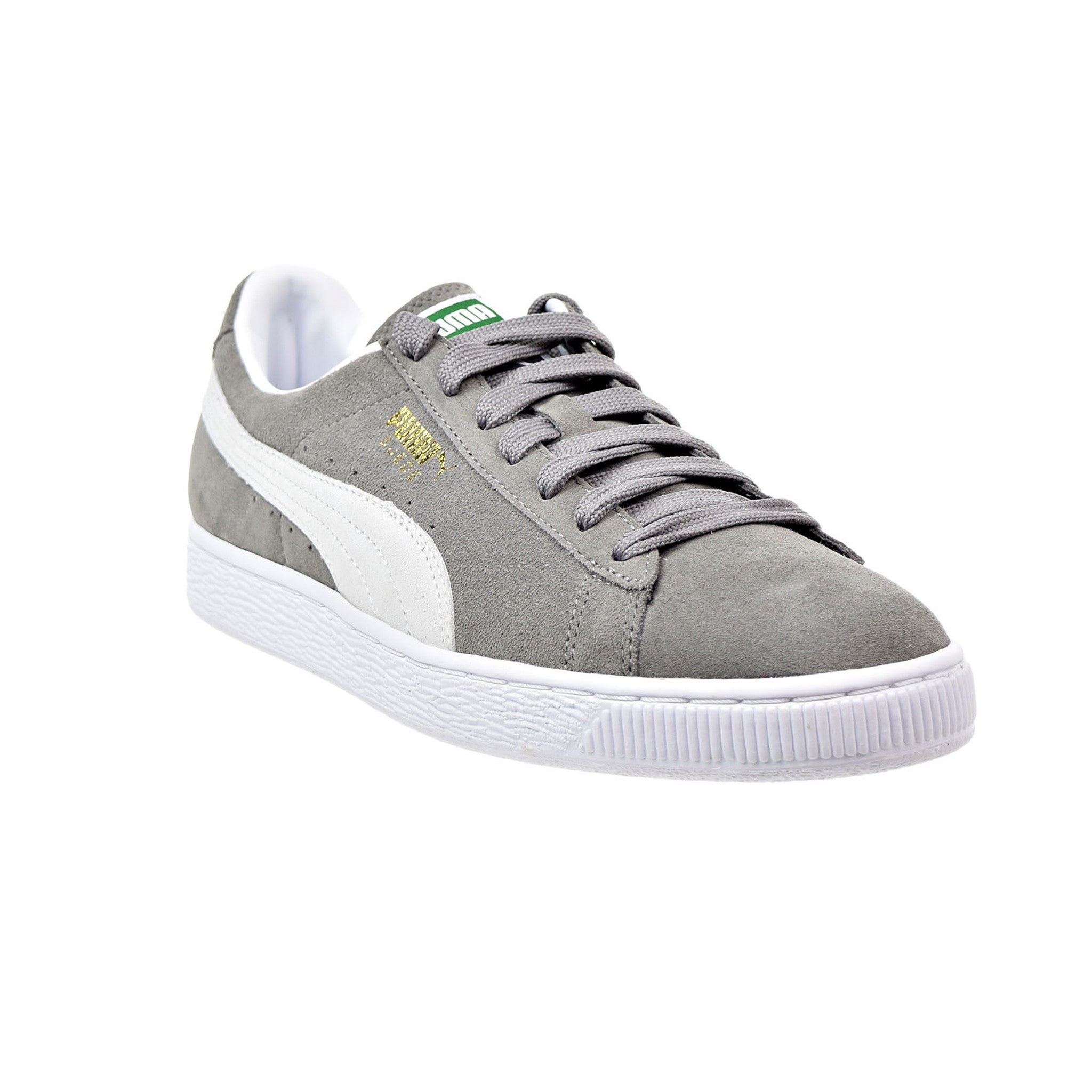 puma gray suede shoes