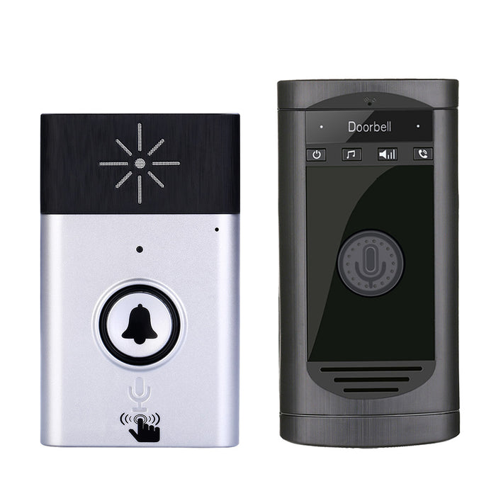Wifi Video Audio Camera Door Bell Phone Wireless Doorbell Intercom for Android IOS Silver US