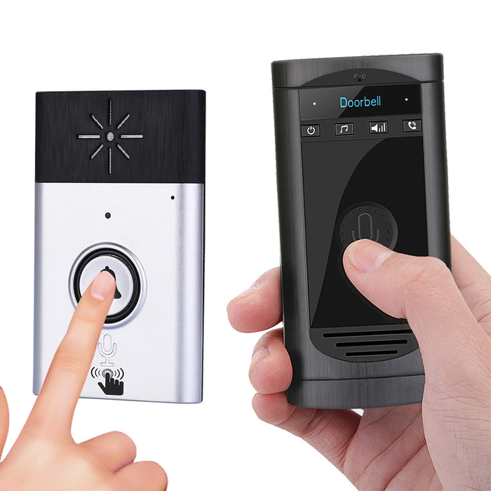 Wireless WiFi Voice Doorbell Smart Door Phone Intercom Monitor Silver