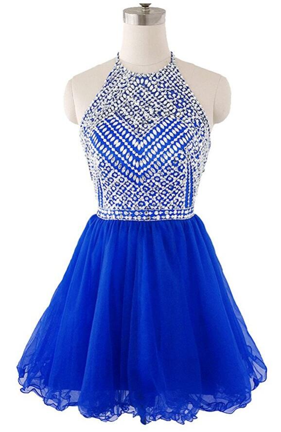 halter top homecoming dress