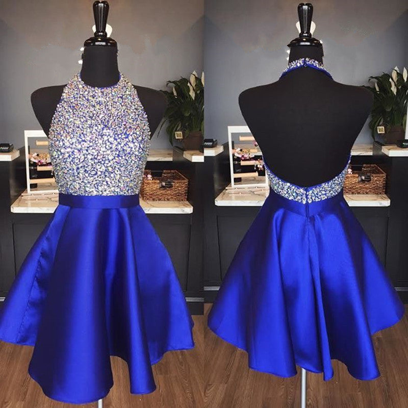 electric blue homecoming dress