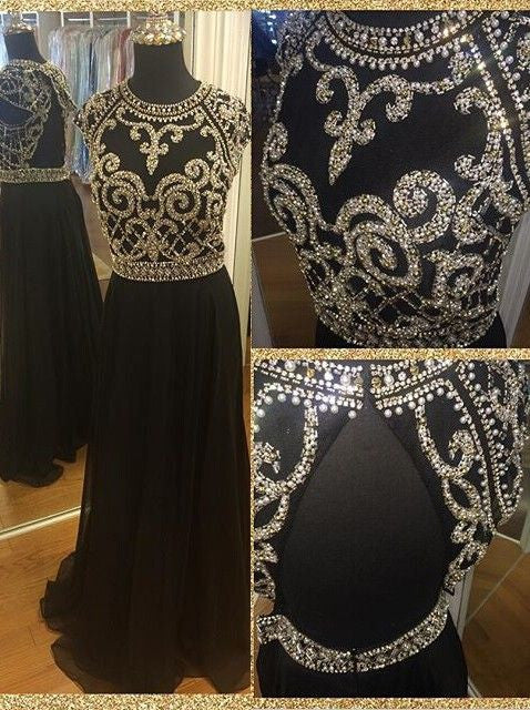 black beaded top formal