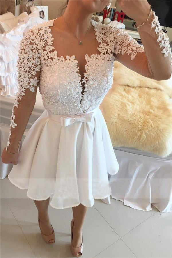 white cocktail dress for graduation