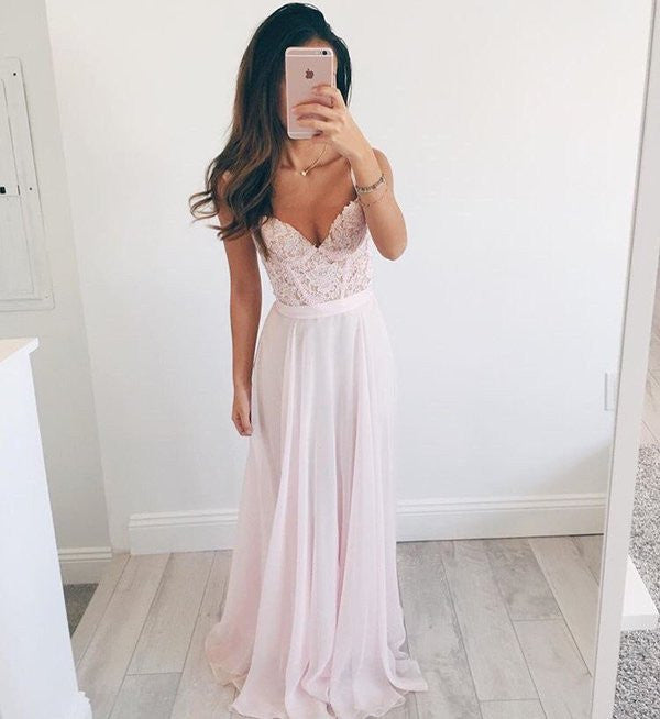 light pink prom dresses