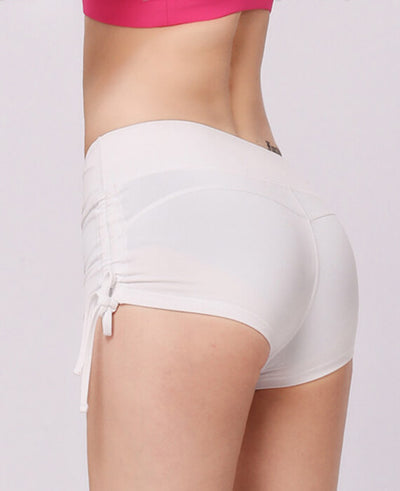 drawstring yoga shorts