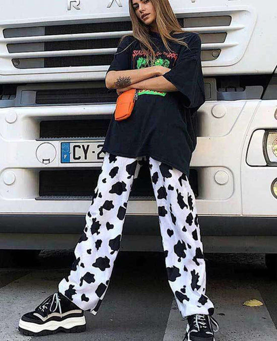 cow print jeans