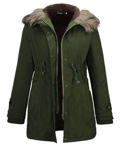 womens khaki parka coats