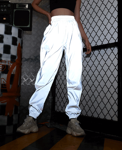 reflective cargo joggers