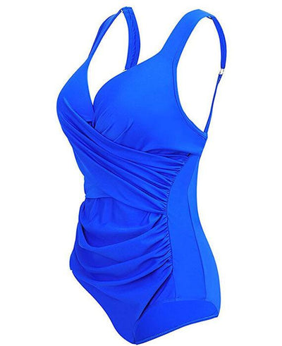 One-Piece V-neck Push Up Swimsuits - Seamido