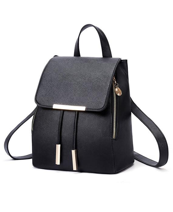 PU Leather Top-handle Backpack - Seamido
