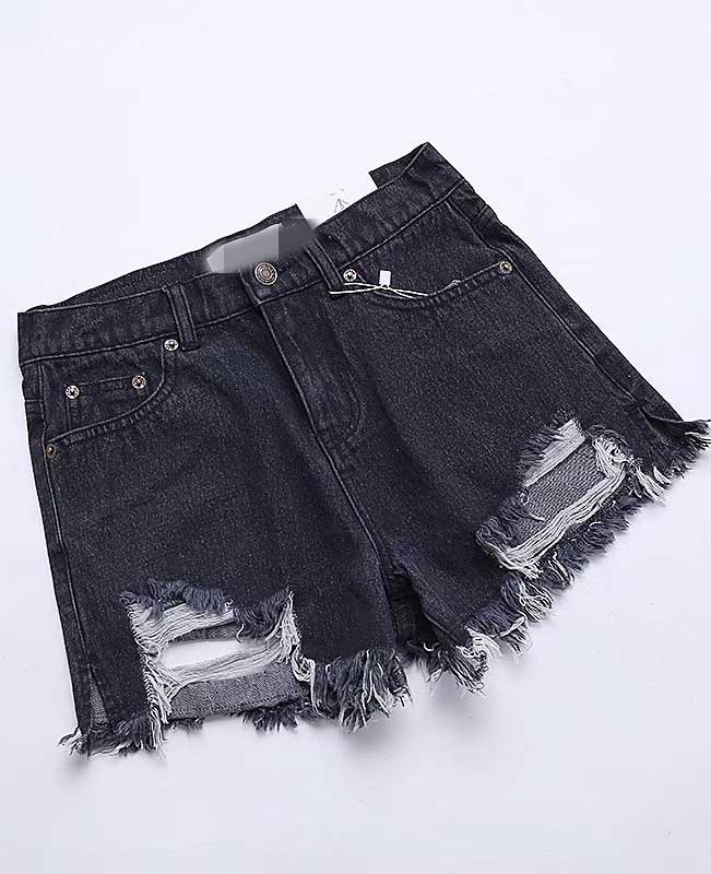 Push Up Ripped Jeans Shorts | Seamido