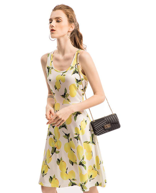 floral midi dress sleeveless