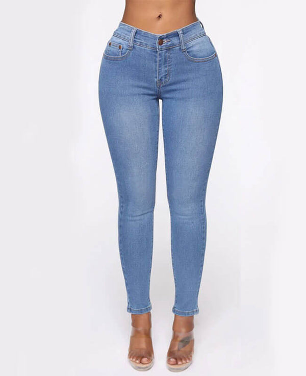 Buy Stretch Butt Ripped Jeans Slim Skinny Butt Lifting Jeans--Seamido