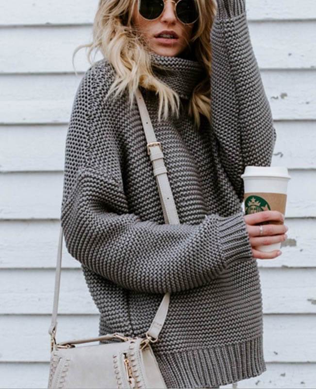 chunky oversized sweater