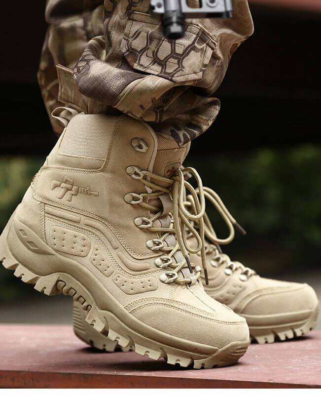 Men Military Lace Up Combat Boots | Seamiso - Seamido