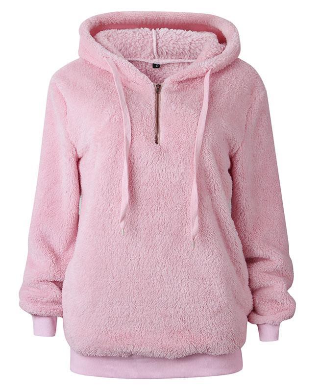 teddy bear fleece hoodie