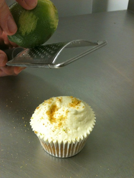 The Hummingbird Bakery Key Lime Cupcake grated lime zest
