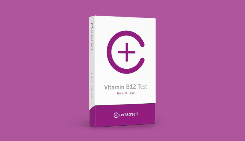 Packaging of the Vitamin B12 Blood Test from Cerascreen        