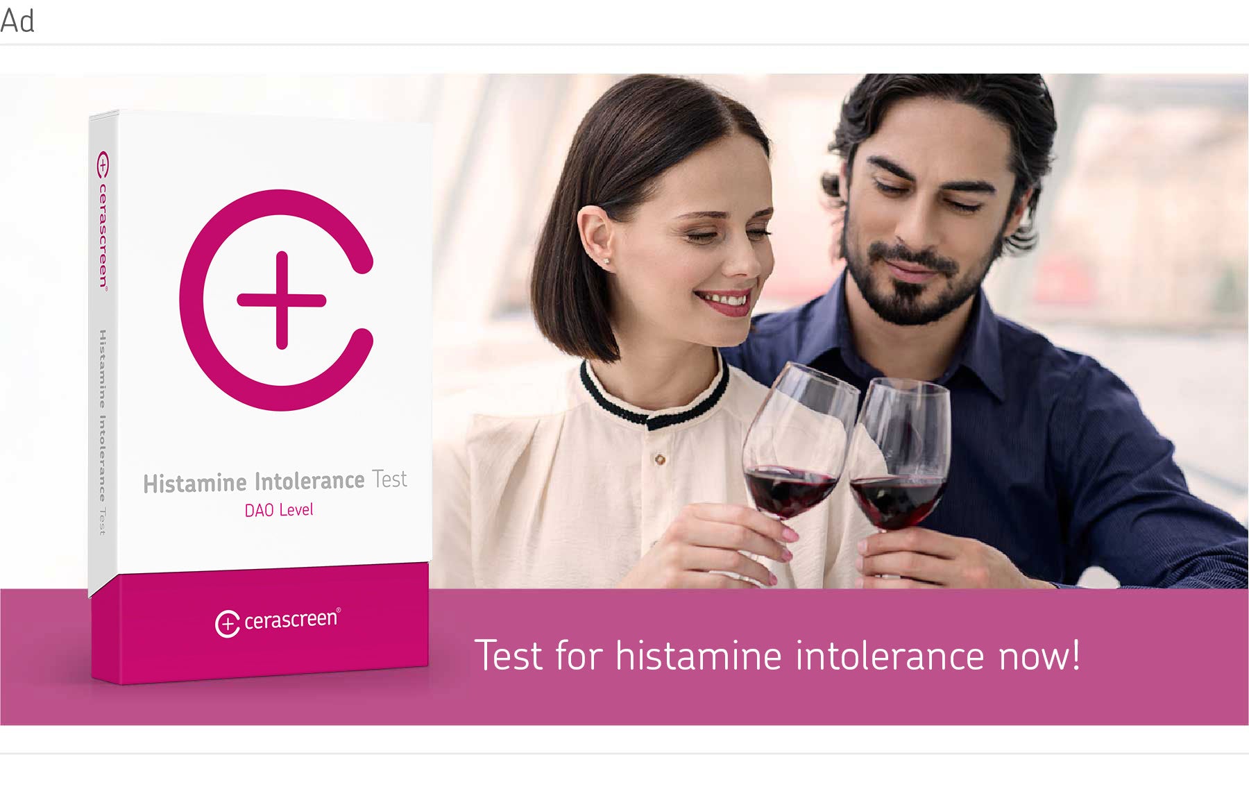 Test your histamine reaction with histamine intolerance test