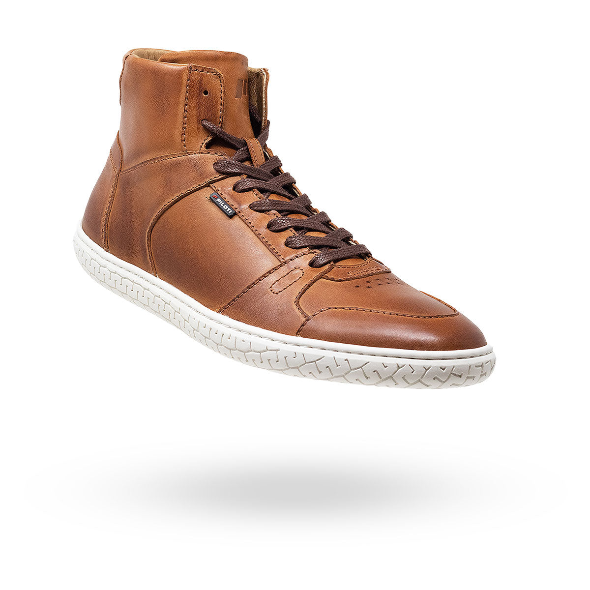 Men's Leather Apex High Top - Cognac (White Sole) – Piloti