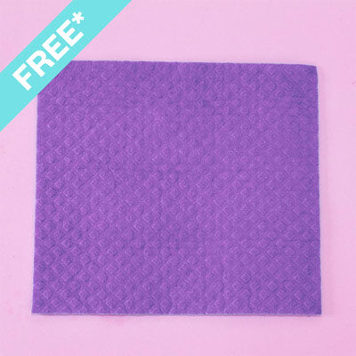 purple cellulose cloth